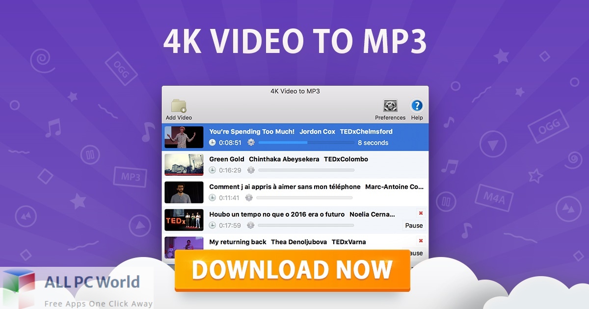4K Video to MP3 Free Download