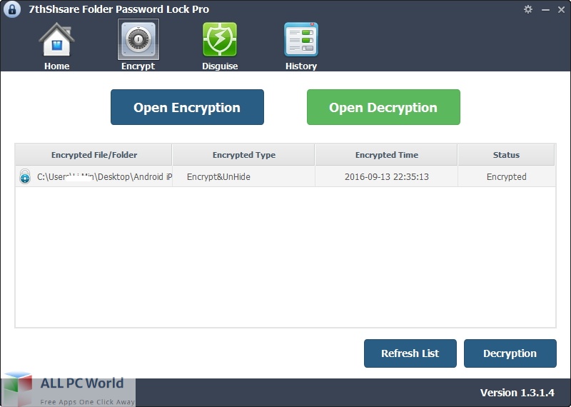 7thShare Folder Password Lock Pro for Free Download