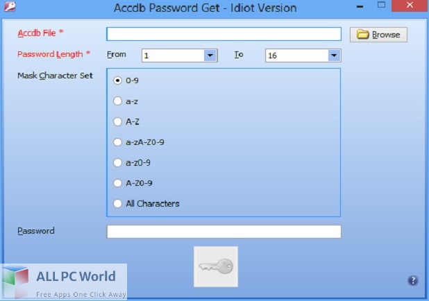 Accdb Password Get Idiot Version Free Download