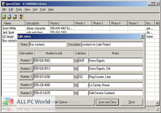 ElectraSoft Speed Dial Free Download