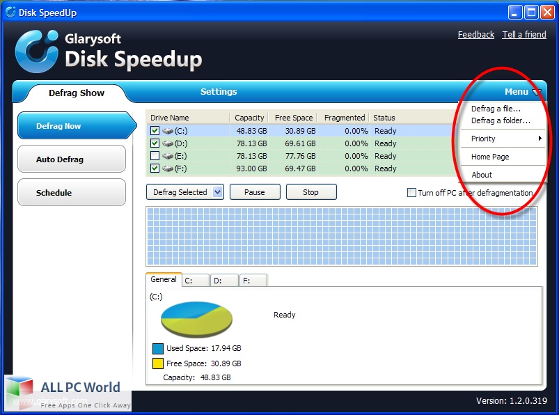 Glary Disk SpeedUp for Free Download