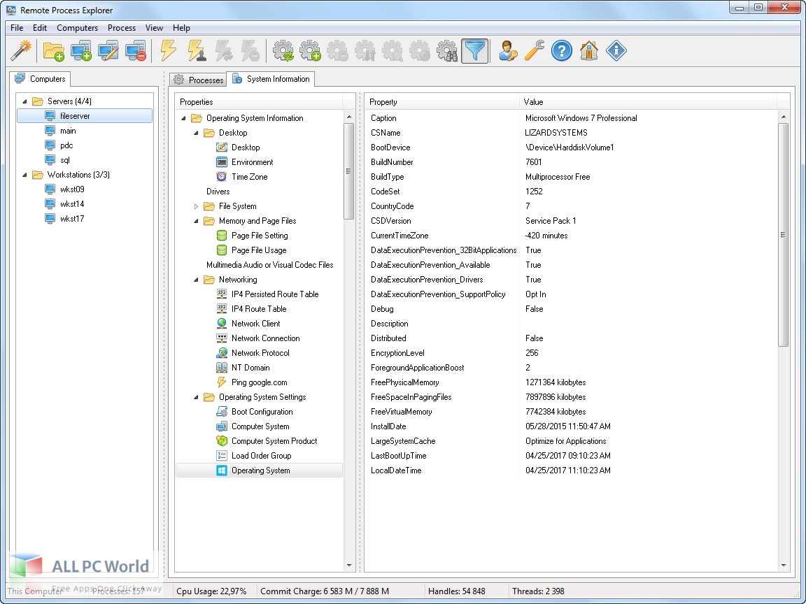 LizardSystems Remote Process Explorer Free Download