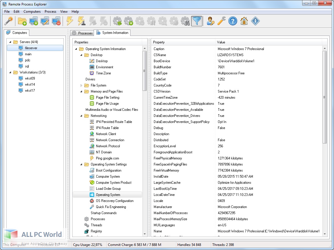LizardSystems Remote Process Explorer for Free Download