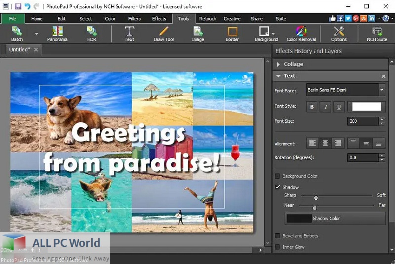 NCH PhotoPad Professional for Free Download