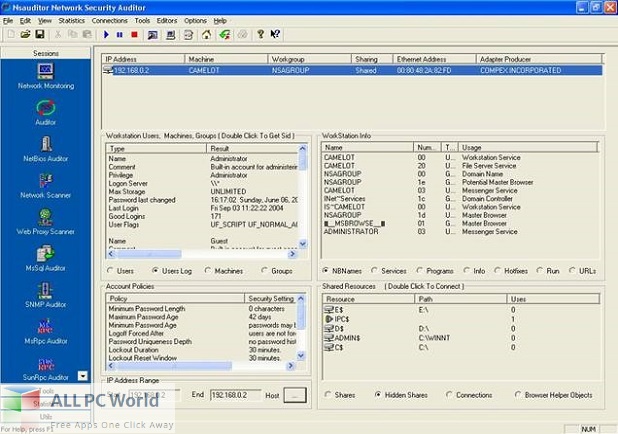 NSAUDITOR NETWORK SECURITY AUDITOR Free Download
