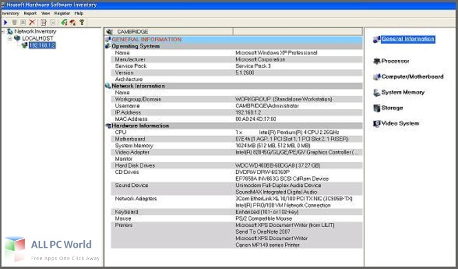 Nsasoft Hardware Software Inventory for Free Download