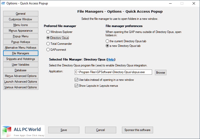 Quick Access Popup 11 Free Download