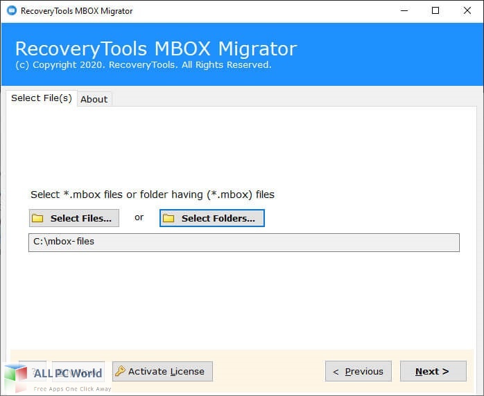 RecoveryTools MBOX Migrator for Free Download