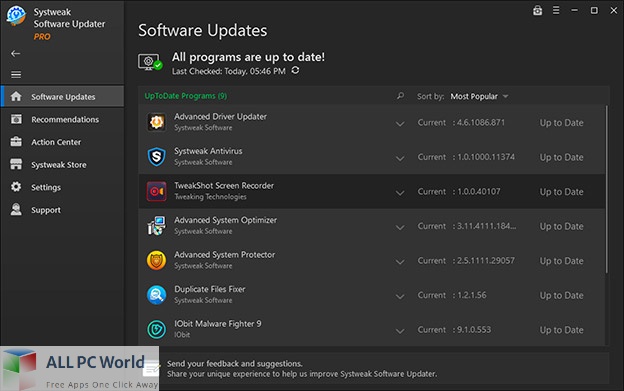 Systweak Software Updater Pro Download Free