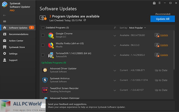 Systweak Software Updater Pro Free Download