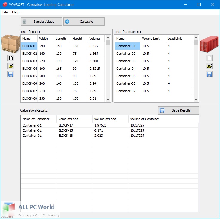 VovSoft Container Loading Calculator Free Download