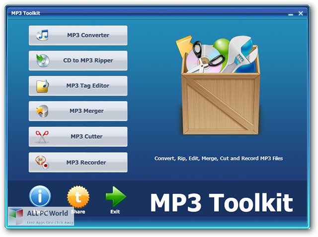 CoolSoftware MP3 Toolkit for Free Download