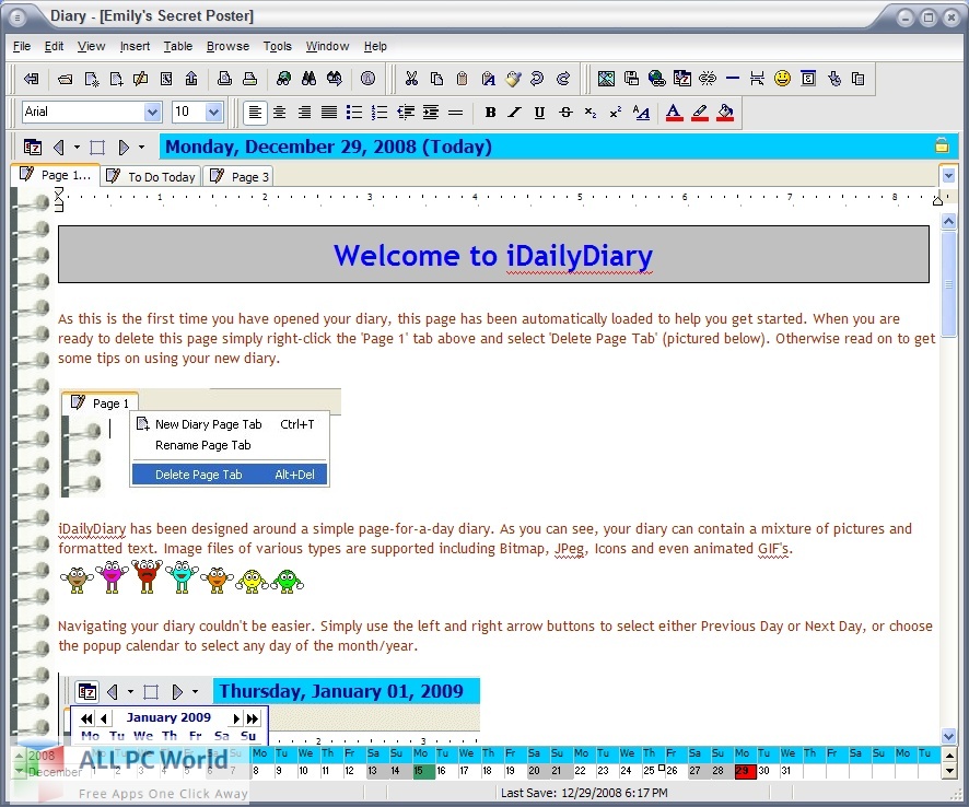 IDailyDiary Professional Free Download