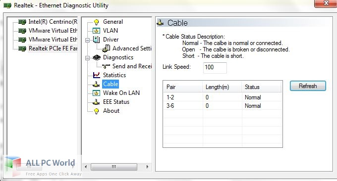 Realtek Ethernet Diagnostic Utility Free Download