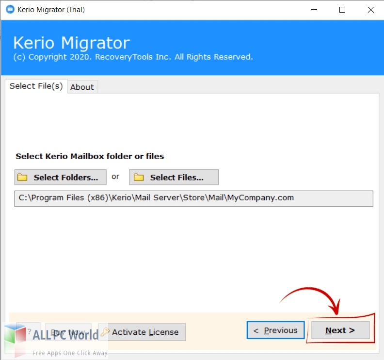 RecoveryTools Kerio Migrator for Free Download