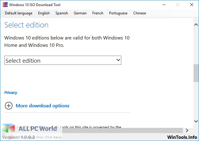 Windows 10 ISO Download Tool Free Download