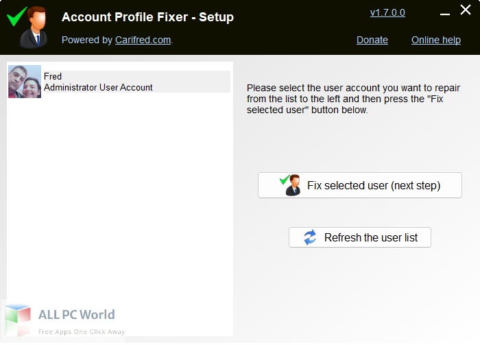 Account Profile Fixer Free Download