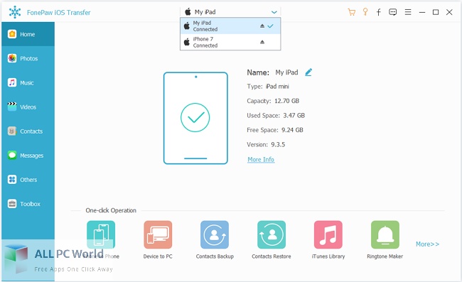 FonePaw iOS Transfer 5 Free Setup Download