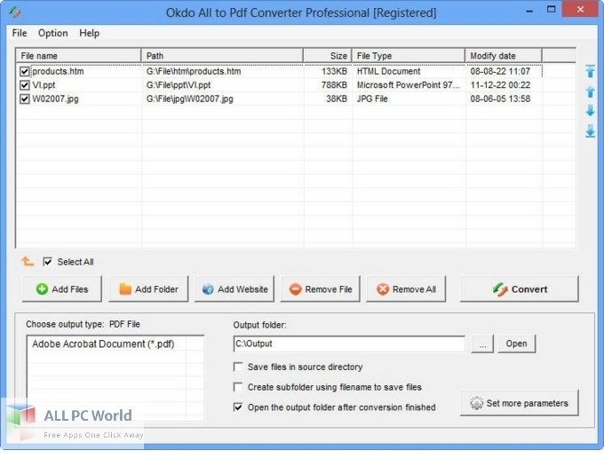 Okdo All to Pdf Converter Professional 5 Free Download