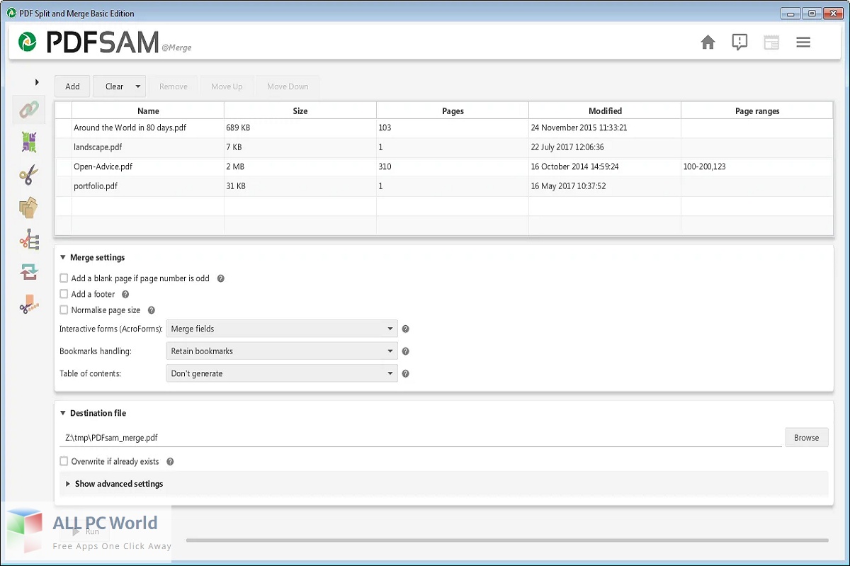 PDF Split and Merge Free Download