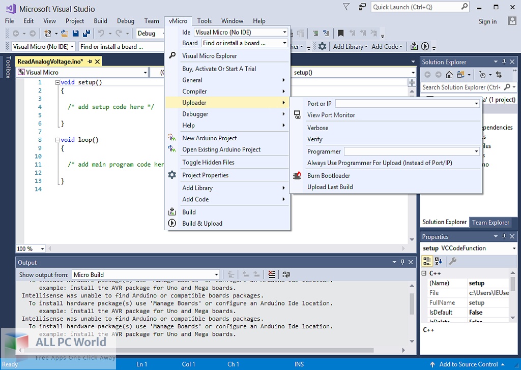 Visual Micro for Visual Studio Free Setup Download