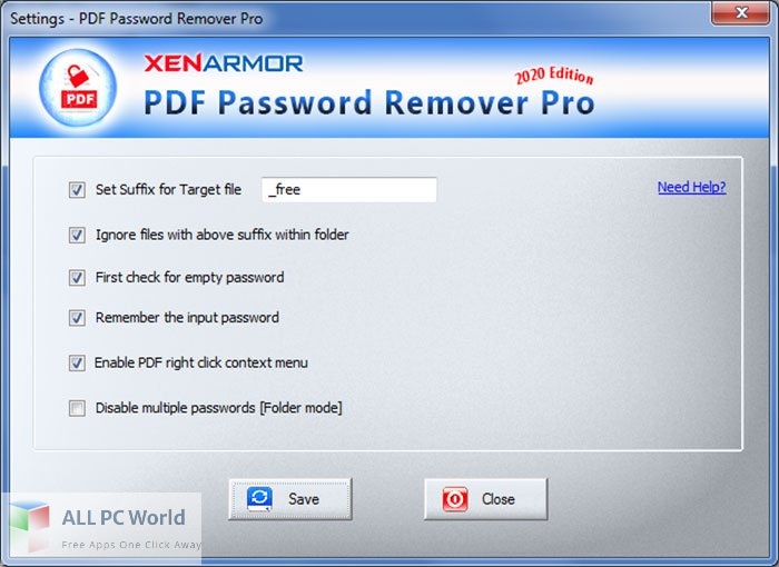 XenArmor PDF Password Remover Download