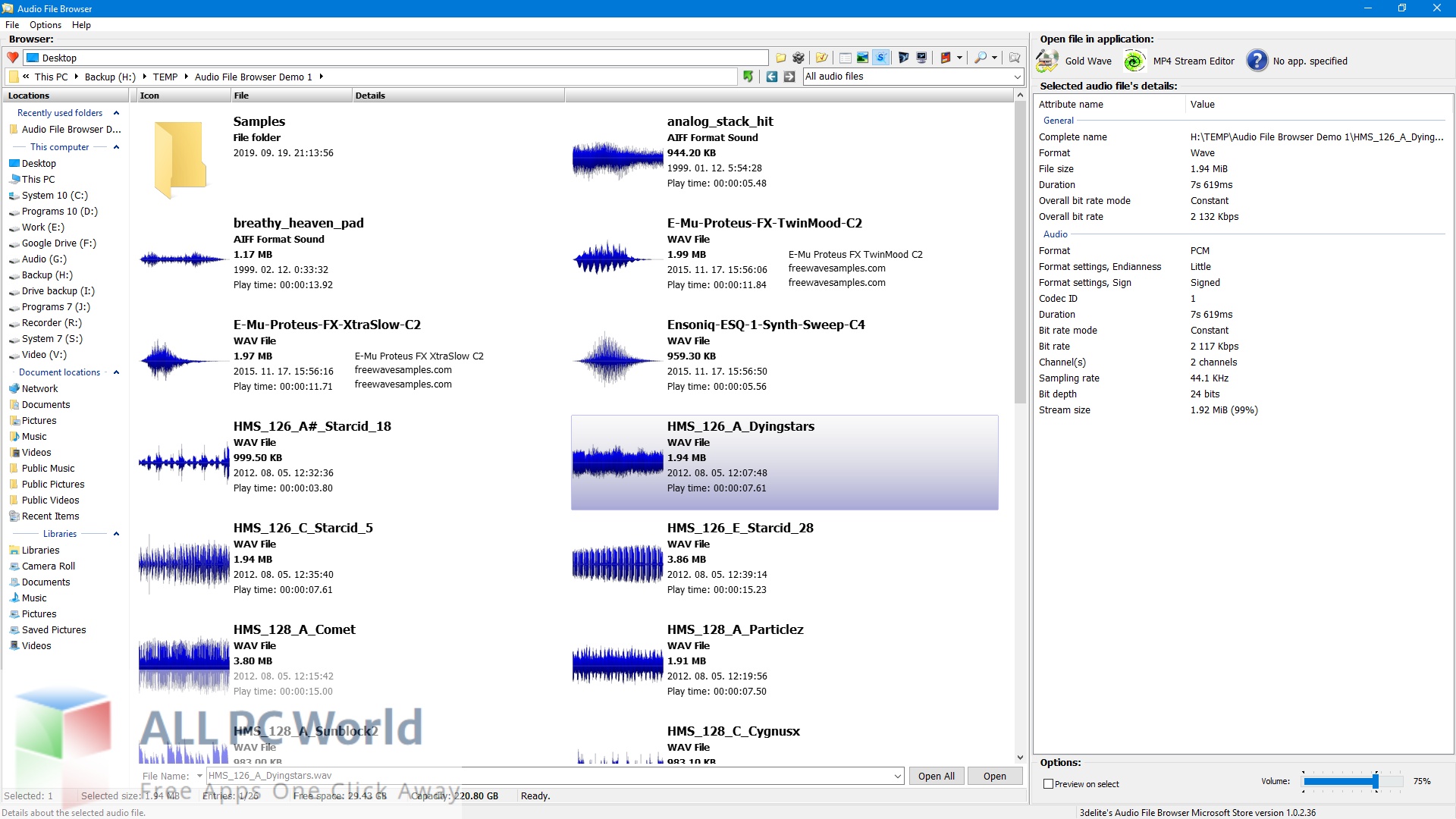 3delite Audio File Browser Free Setup Download