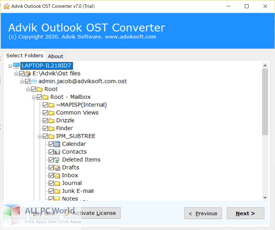 Advik Outlook OST Converter 7 Free Setup Download