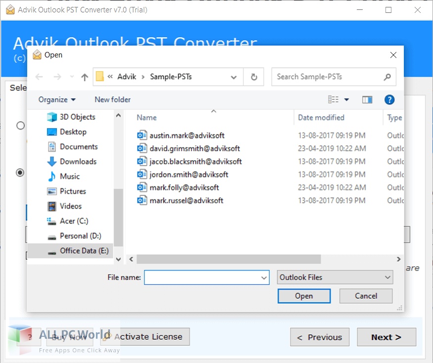 Advik Outlook PST Converter 7 Free Setup Download