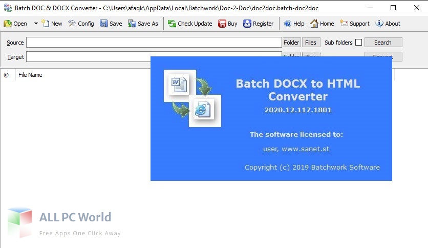 Batch DOCX to HTML Converter 2022 Free Download