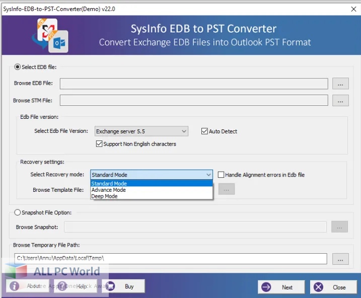 SysInfoTools EDB to PST Converter 22 Free Download