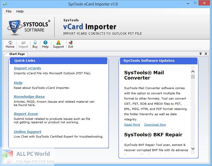 SysTools vCard Importer 6 Download