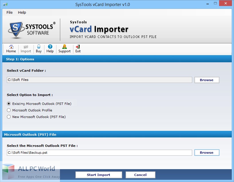 SysTools vCard Importer 6 Free Download