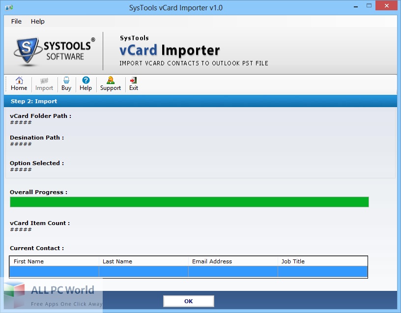 SysTools vCard Importer 6 Free Setup Download