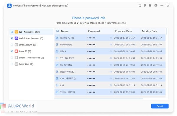 imyPass iPhone Password Manager Free Download
