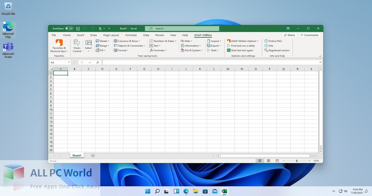 ASAP Utilities for Excel 8 Download