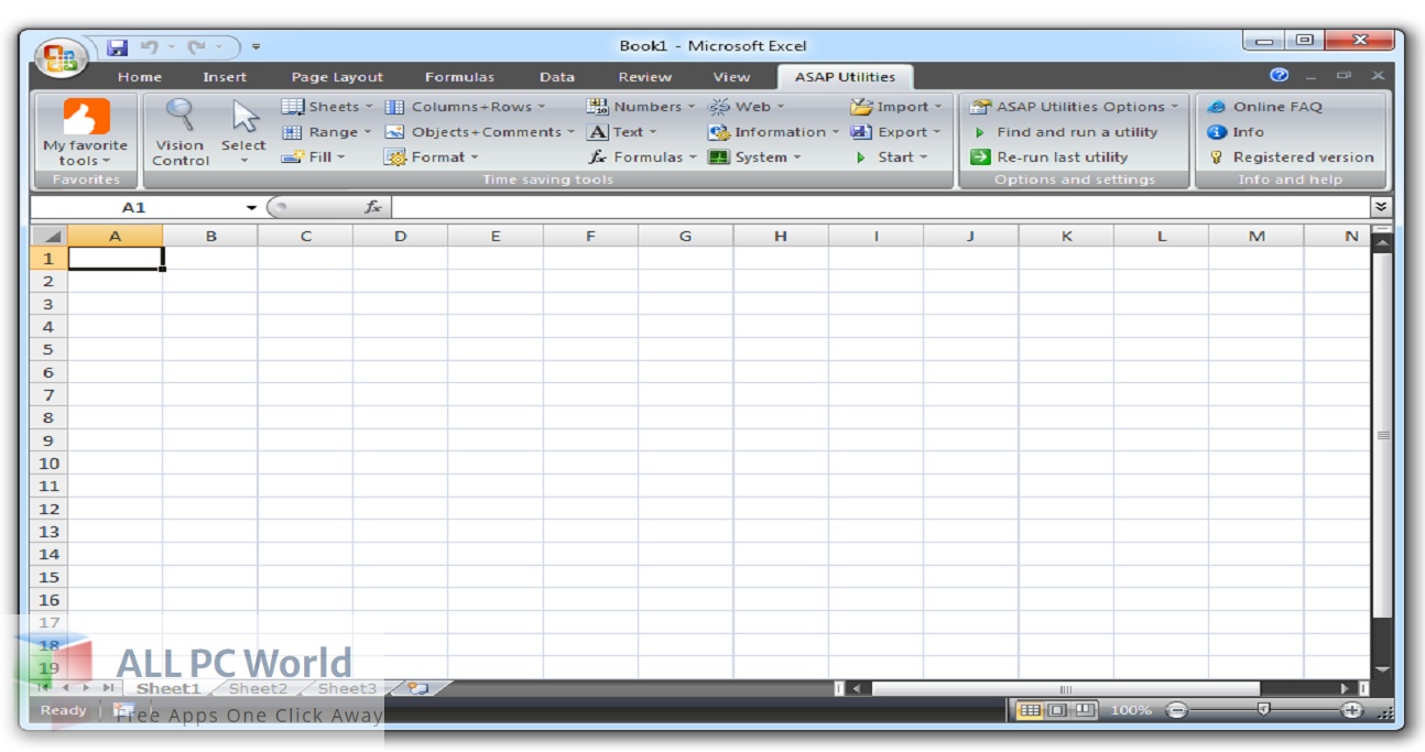 ASAP Utilities for Excel 8 Setup Download
