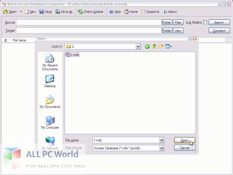 Batch Access Database Compactor Free Setup Download