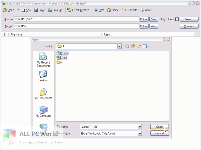 Batch XLS to PDF Converter 2022 Download
