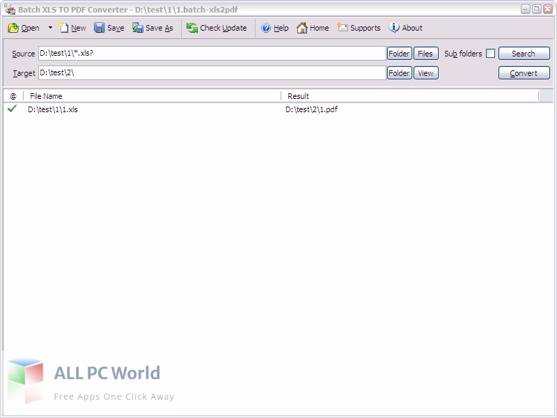 Batch XLS to PDF Converter 2022 Free Download
