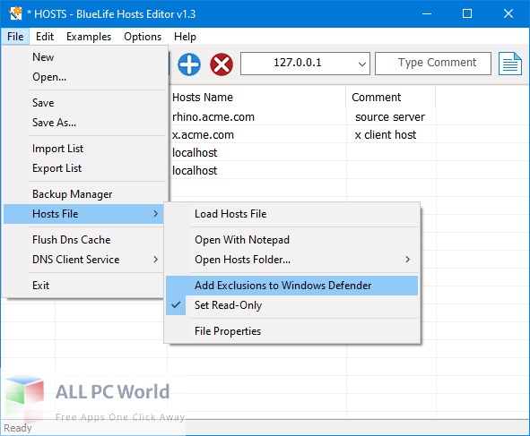 BlueLife Hosts Editor Free Setup Download