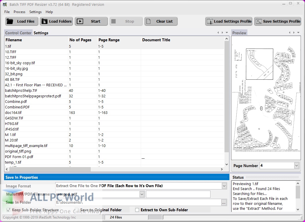 IRedSoft Batch TIFF PDF Resizer 4 Free Download