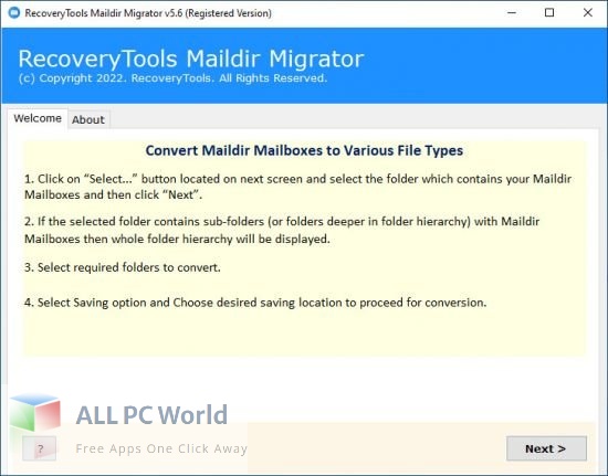 RecoveryTools Maildir Migrator 5 Free Download