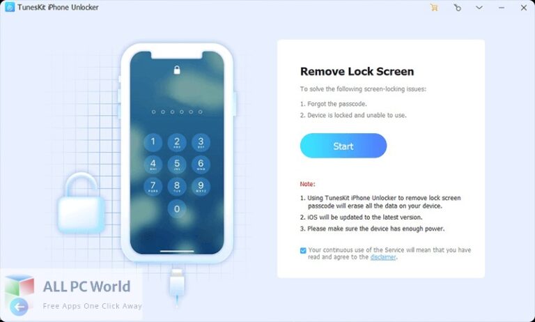 for iphone download TunesKit iPhone Unlocker free