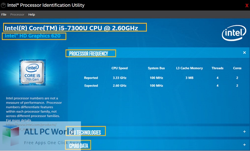 Intel Processor Identification Utility 6 Free Download