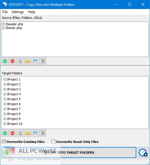 VovSoft Copy Files Into Multiple Folders 5 Free Download