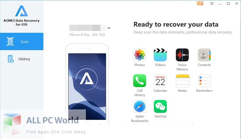 AOMEI Data Recovery for iOS 2 Free Setup Download