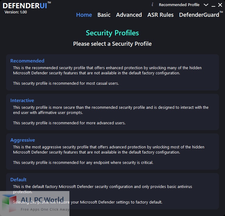 DefenderUI 1.14 free instal