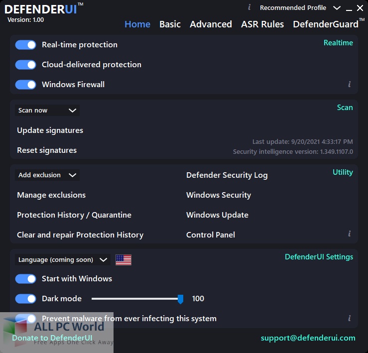 DefenderUI Free Setup Download