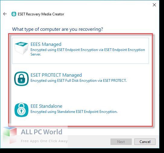 ESET Recovery Media Creator Free Download